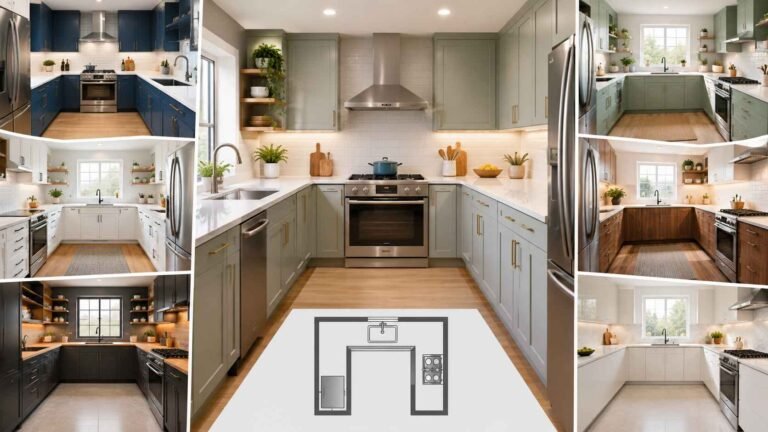 U Shaped Kitchen Layout Ideas